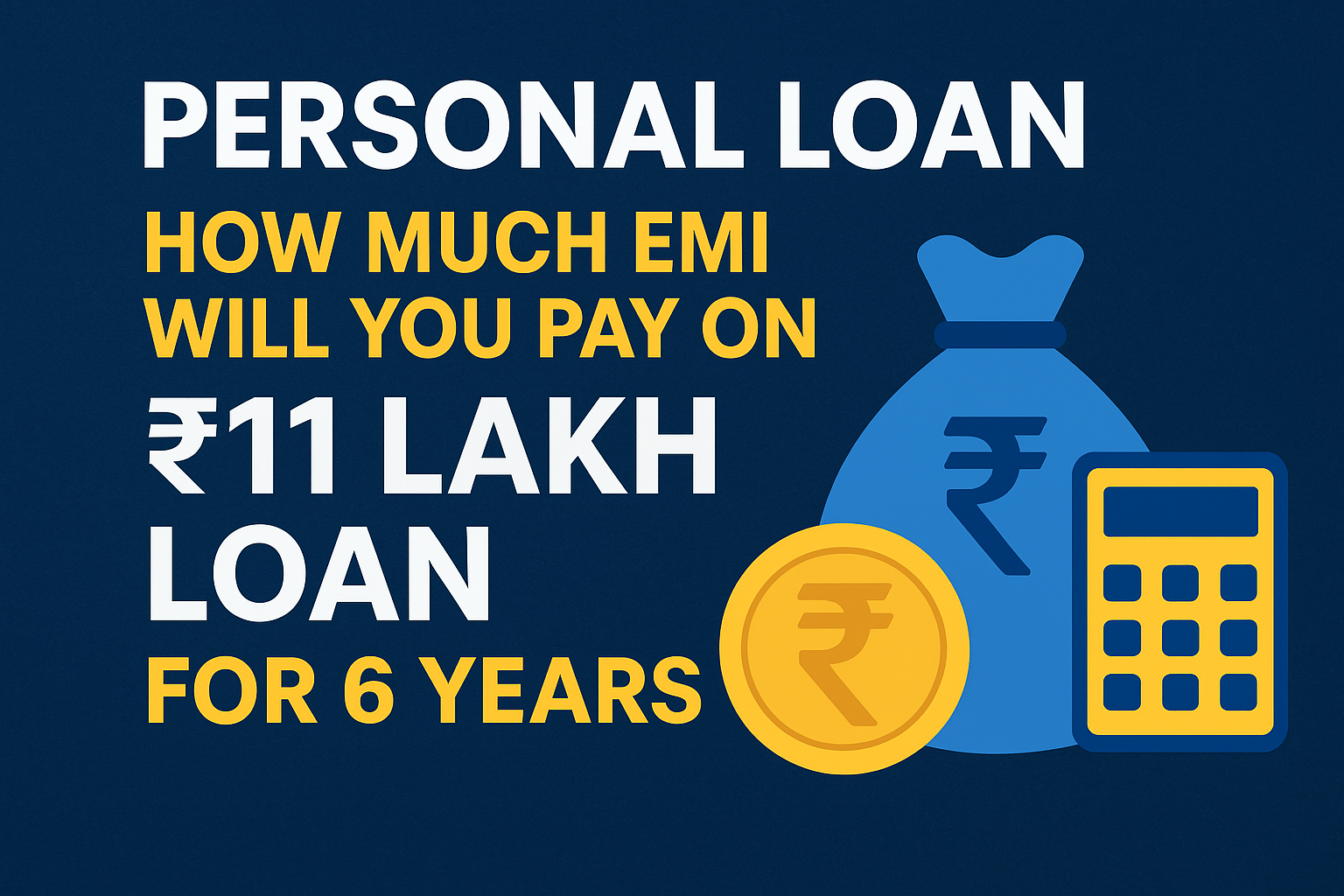 Personal Loan: How Much EMI Will You Pay on a ₹11 Lakh Loan for 6 Years