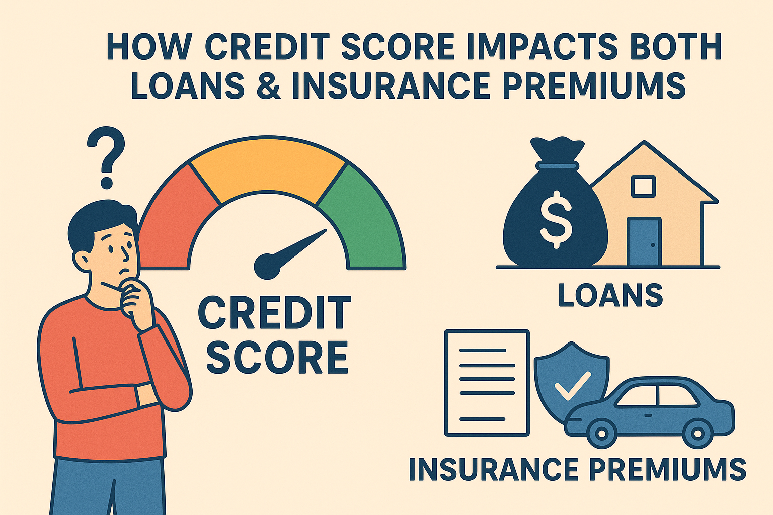How Credit Score Impacts Both Loans and Insurance Premiums
