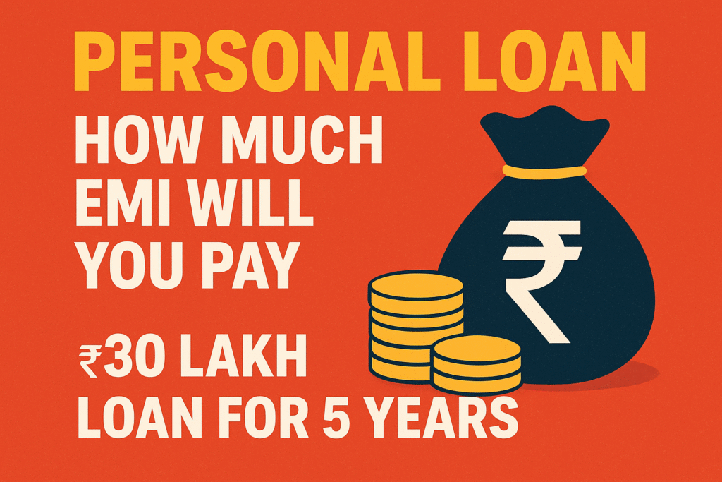 Personal Loan: How Much EMI Will You Pay on a ₹30 Lakh Loan for 5 Years