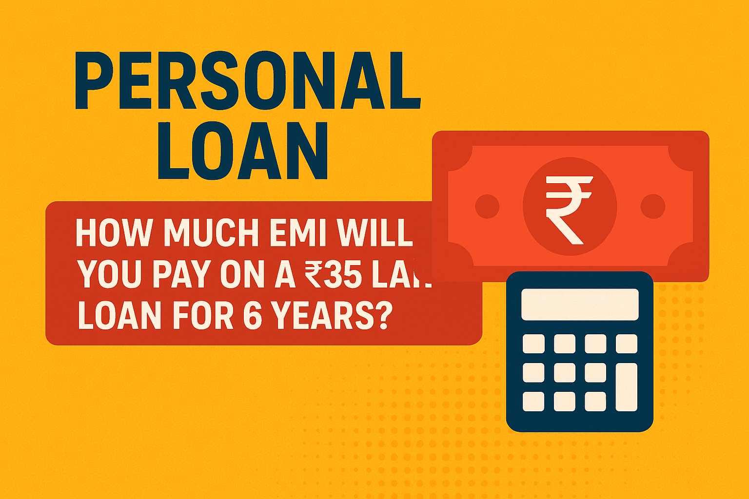 Personal Loan: How Much EMI Will You Pay on a ₹35 Lakh Loan for 6 Years