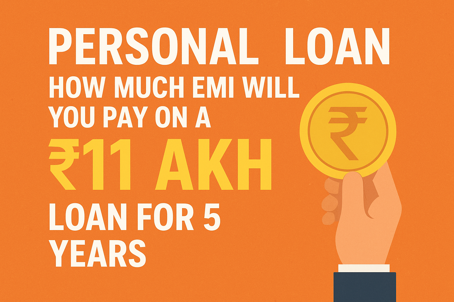 Personal Loan: How Much EMI Will You Pay on a ₹11 Lakh Loan for 5 Years