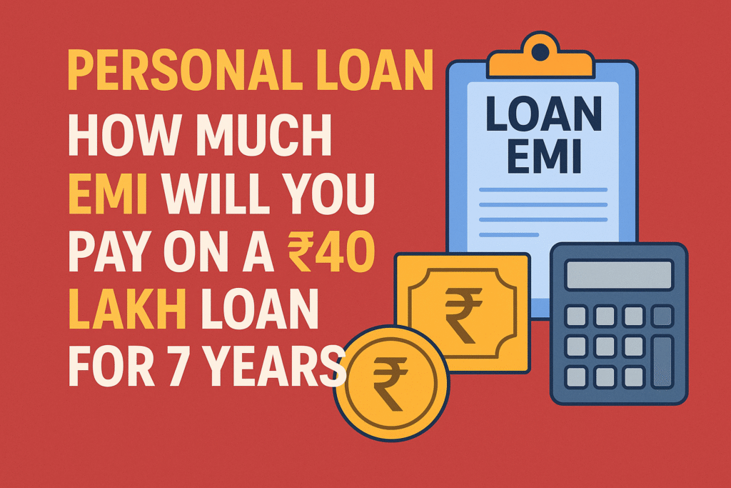 Personal Loan: How Much EMI Will You Pay on a ₹40 Lakh Loan for 7 Years